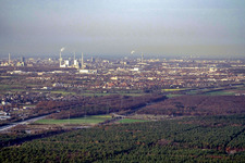 Luftbild von Rheinau von Süden in Mannheim im Bundesland Baden-Württemberg, Deutschland