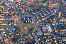 Kreisel Knotenpunkt in Germersheim im Bundesland Rheinland-Pfalz, Deutschland