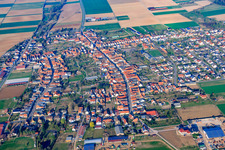 Luftbild von Doransicht aus Osten in Ottersheim bei Landau im Bundesland Rheinland-Pfalz, Deutschland
