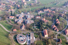 Klinikgelände des Psychiatrischen Zentrum Nordbaden in Wiesloch im Ortsteil Altwiesloch im Bundesland Baden-Württemberg, Deutschland aus der Luft
