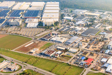 Luftbild von Industriegebiet Altrottstr in Walldorf im Bundesland Baden-Württemberg, Deutschland