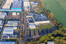 Industriegebiet LANDAU OST mit Rose Druck GmbH in Landau in der Pfalz im Bundesland Rheinland-Pfalz, Deutschland von oben