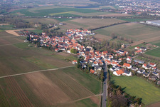 Dorfansicht in Gau-Heppenheim im Bundesland Rheinland-Pfalz, Deutschland