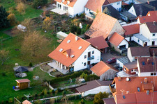 Eichstr in Minfeld im Bundesland Rheinland-Pfalz, Deutschland aus der Luft betrachtet