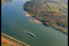 Luftbild von Strandbad Oppenheim im Bundesland Rheinland-Pfalz, Deutschland
