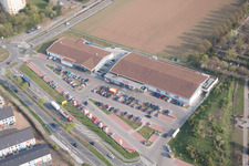 REWE im Ortsteil Neuhausen in Worms im Bundesland Rheinland-Pfalz, Deutschland