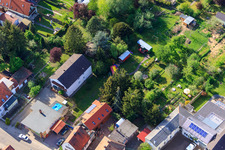 Saarstraße Villa Kunterbunt in Kandel im Bundesland Rheinland-Pfalz, Deutschland aus der Drohnenperspektive