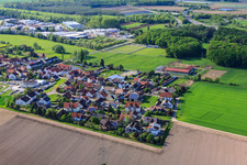 Römerstr im Ortsteil Minderslachen in Kandel im Bundesland Rheinland-Pfalz, Deutschland von oben