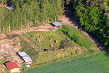 Gelände des Bogensportverein Schnoogejächer Rülzheim im Bundesland Rheinland-Pfalz, Deutschland