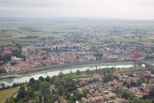 Luftbild von Latisana im Bundesland Friaul-Julisch Venetien, Italien