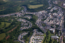 Ottange im Bundesland Moselle, Frankreich vom Flugzeug aus