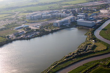 Drohnenaufname von Great Stonar im Bundesland England, Großbritanien