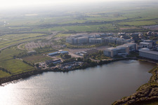 Drohnenbild von Great Stonar im Bundesland England, Großbritanien