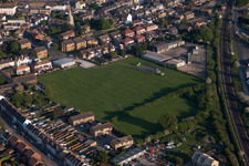 Deal im Bundesland England, Großbritanien von der Drohne aus gesehen