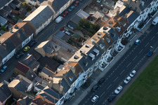 Drohnenbild von Deal im Bundesland England, Großbritanien