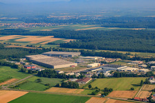 Industriegebiet Horst, Zufall Logistikcenter im Ortsteil Minderslachen in Kandel im Bundesland Rheinland-Pfalz, Deutschland