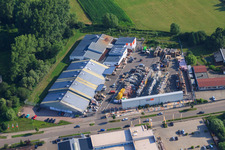 Industriegebiet Horst, Union Bauzentrum im Ortsteil Minderslachen in Kandel im Bundesland Rheinland-Pfalz, Deutschland