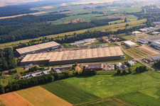 Industriegebiet Horst, Zufall Logistikcenter im Ortsteil Minderslachen in Kandel im Bundesland Rheinland-Pfalz, Deutschland aus der Luft