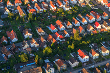 Waldstr in Kandel im Bundesland Rheinland-Pfalz, Deutschland von der Drohne aus gesehen