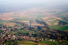 Luftbild von Riedseltz(Elsaß) im Bundesland Bas-Rhin, Frankreich