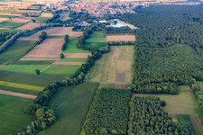 Luftaufnahme von Modellflugplatz des MSC Rülzheim im Bundesland Rheinland-Pfalz, Deutschland