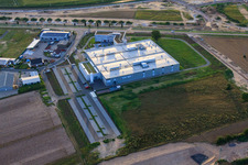 Luftbild von Neubau DBK David + Baader GmbH in Rülzheim im Bundesland Rheinland-Pfalz, Deutschland