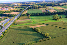 B9 Rastplatz Rheinaue in Leimersheim im Bundesland Rheinland-Pfalz, Deutschland