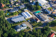 Schrägluftbild von WiCo Production GmbH in Rheinzabern im Bundesland Rheinland-Pfalz, Deutschland