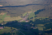 Ortsteil Güttersbach in Mossautal im Bundesland Hessen, Deutschland von oben gesehen
