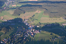 Ortsteil Güttersbach in Mossautal im Bundesland Hessen, Deutschland vom Flugzeug aus