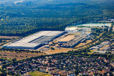 Drohnenbild von Goodyear Dunlop Tyres Germany in Philippsburg im Bundesland Baden-Württemberg, Deutschland