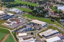 KÖMPF Recyclingzentrum & Containerdienst in Calw im Bundesland Baden-Württemberg, Deutschland von oben
