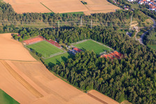 Tennis- und Sportplätze des TV Darmsheim 1908 e.V. am Eichelbergweg in Sindelfingen im Bundesland Baden-Württemberg, Deutschland