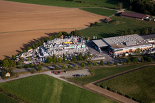 Sindelfingen-Darmsheim, Mühlackerstraße , Fa. Kömpf im Bundesland Baden-Württemberg, Deutschland von einer Drohne aus