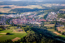Luftbild von Ortsansicht der Straßen und Häuser der Wohngebiete in Weil der Stadt im Bundesland Baden-Württemberg, Deutschland