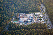 Leopoldshafen, KIT Nord in Eggenstein-Leopoldshafen im Bundesland Baden-Württemberg, Deutschland von einer Drohne aus