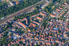 Am Floßgraben im Ortsteil Grötzingen in Karlsruhe im Bundesland Baden-Württemberg, Deutschland