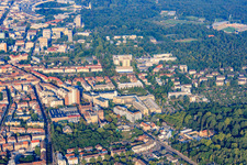 Luftbild von Max Rubner-Institut im Ortsteil Oststadt in Karlsruhe im Bundesland Baden-Württemberg, Deutschland