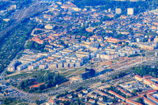 Neues Quartier zwischen B10 und Stuttgarter Straße am Citypark im Ortsteil Südstadt in Karlsruhe im Bundesland Baden-Württemberg, Deutschland