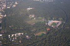 Luftbild von Karlsruhe, Wildparkstadion im Ortsteil Innenstadt-Ost im Bundesland Baden-Württemberg, Deutschland