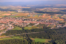 Stadtübersicht von Südosten in Kandel im Bundesland Rheinland-Pfalz, Deutschland von oben