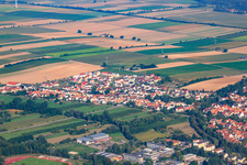 Luftaufnahme von Neubaugebiet Höhenweg in Kandel im Bundesland Rheinland-Pfalz, Deutschland