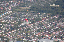 Drohnenbild von Ortsteil Innenstadt-West in Karlsruhe im Bundesland Baden-Württemberg, Deutschland