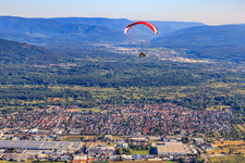 Luftbild von Blick ins Murgtal in Muggensturm im Bundesland Baden-Württemberg, Deutschland