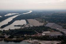 Lauterbourg (Elsaß) Neubau Rheinhafen im Bundesland Bas-Rhin, Frankreich