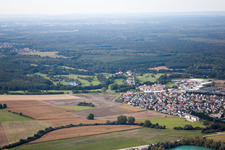 Soufflenheim im Bundesland Bas-Rhin, Frankreich von oben gesehen