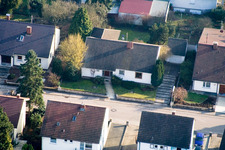 Zeppelinstr in Kandel im Bundesland Rheinland-Pfalz, Deutschland von einer Drohne aus