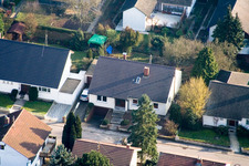 Zeppelinstr in Kandel im Bundesland Rheinland-Pfalz, Deutschland von der Drohne aus gesehen