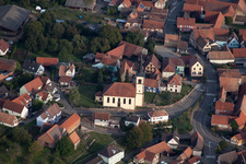 Mietesheim im Bundesland Bas-Rhin, Frankreich aus der Luft betrachtet