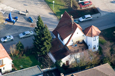 Schrägluftbild von Luitpoldstr in Kandel im Bundesland Rheinland-Pfalz, Deutschland
